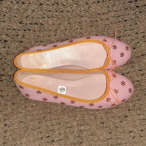 JENNY WALTON X PRETTY BALLERINAS-Pink/Orange-Swarovski Crystals-Sz 37.5-NWOB - Picture 6 of 8